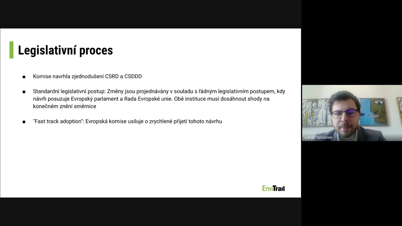 Webinář ZDARMA   Omnibus  WTF  Jaká je budoucnost ESG a udržitelnosti