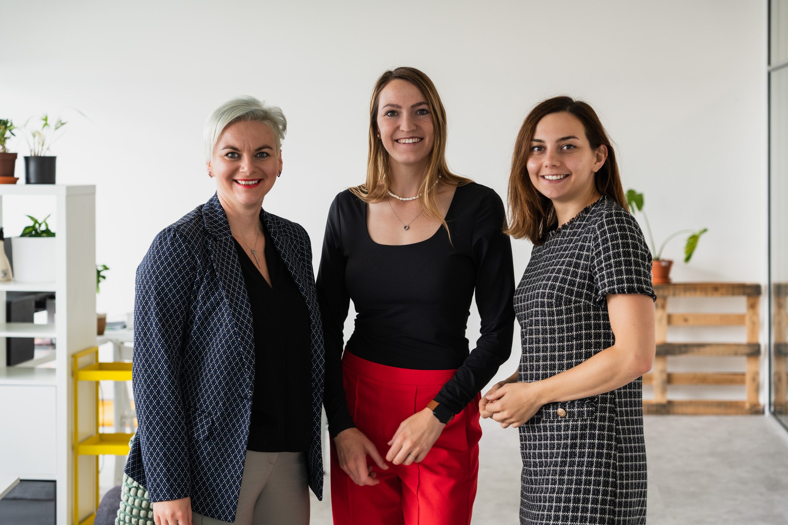 Lucie Šisková, Eva-Žofie Bergmannová a Anna-Zora Klouzková